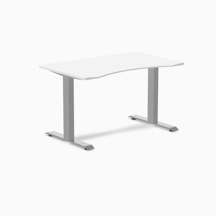 Zero ergo white fixed office desk - Desky