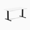 Zero ergo white fixed office desk - Desky