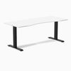 Zero ergo white fixed office desk - Desky