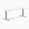 Zero ergo white fixed office desk - Desky