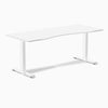 Zero ergo white fixed office desk - Desky