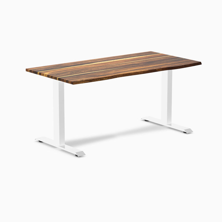 Desky zero pheasantwood fixed office desk