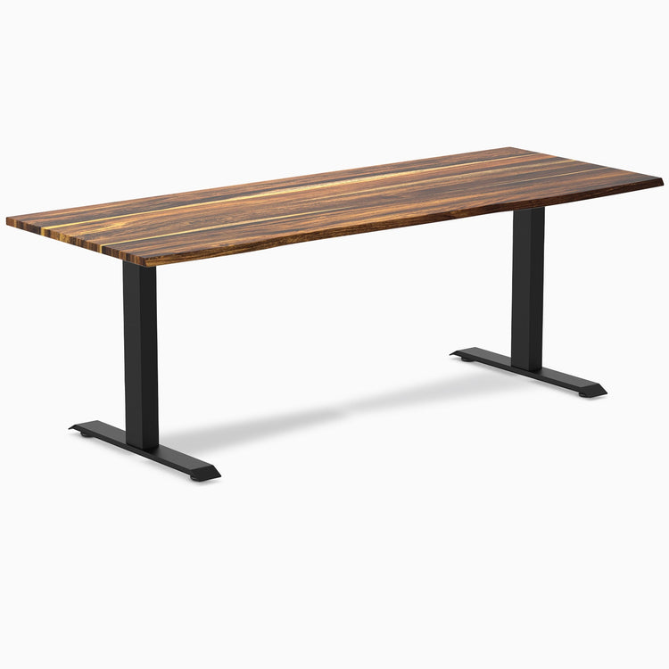 Desky zero pheasantwood fixed office desk