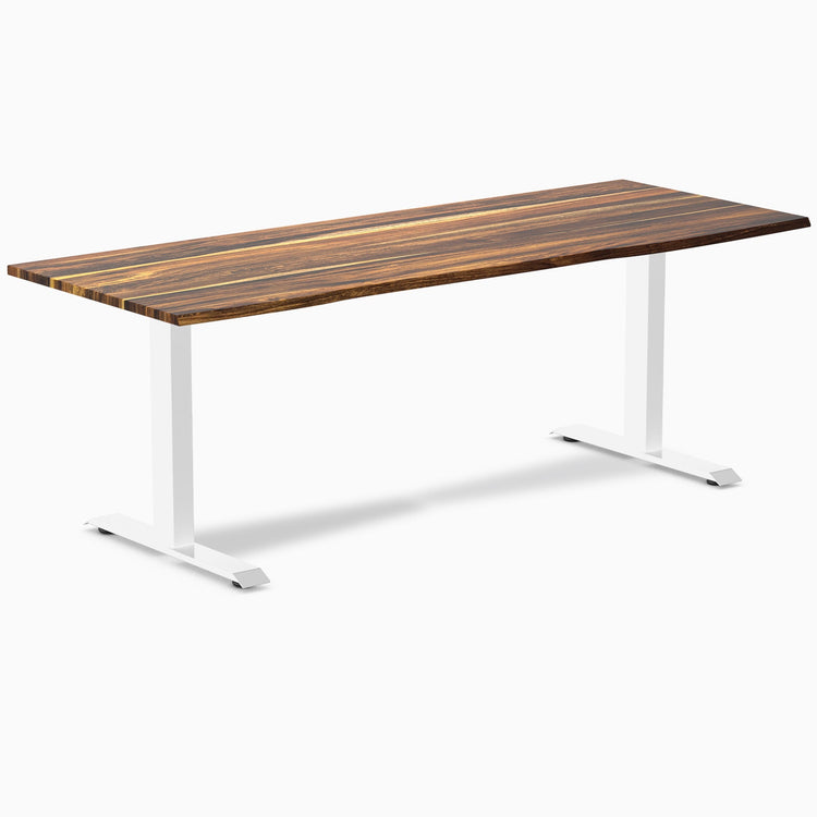 Desky zero pheasantwood fixed office desk