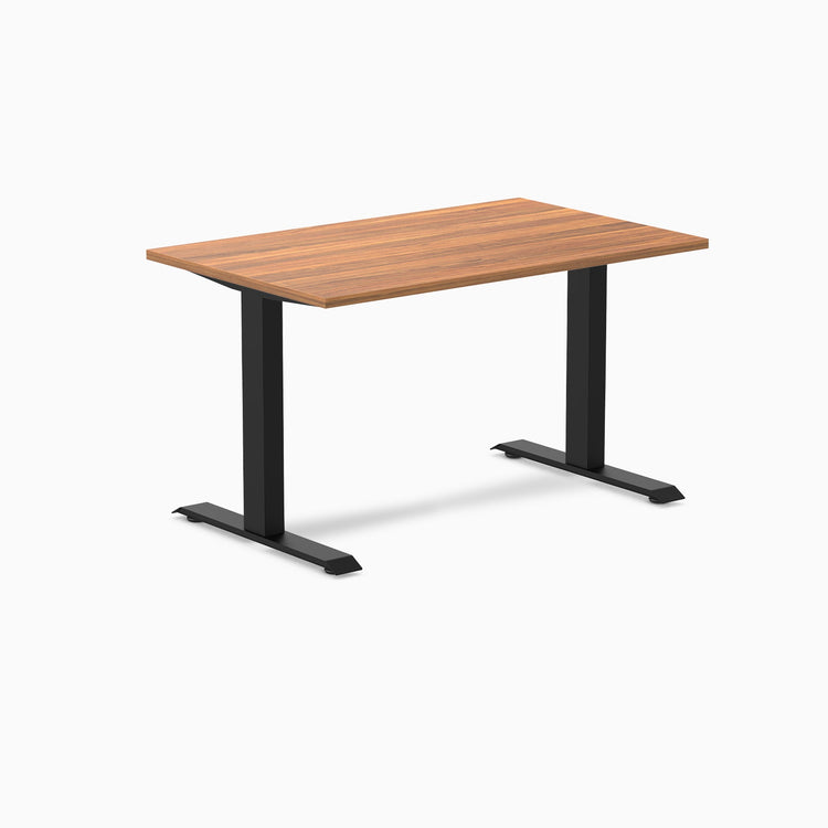 Zero melamine fixed office desk prime oak desktop - Desky