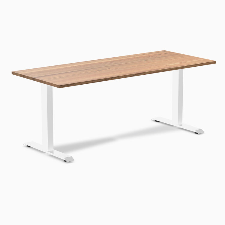 Desky zero hardwood red oak fixed office desk