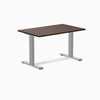 Desky 1200mm rubberwood dark walnut fixed desk in grey