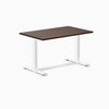 Desky 1200mm rubberwood dark walnut fixed desk in white