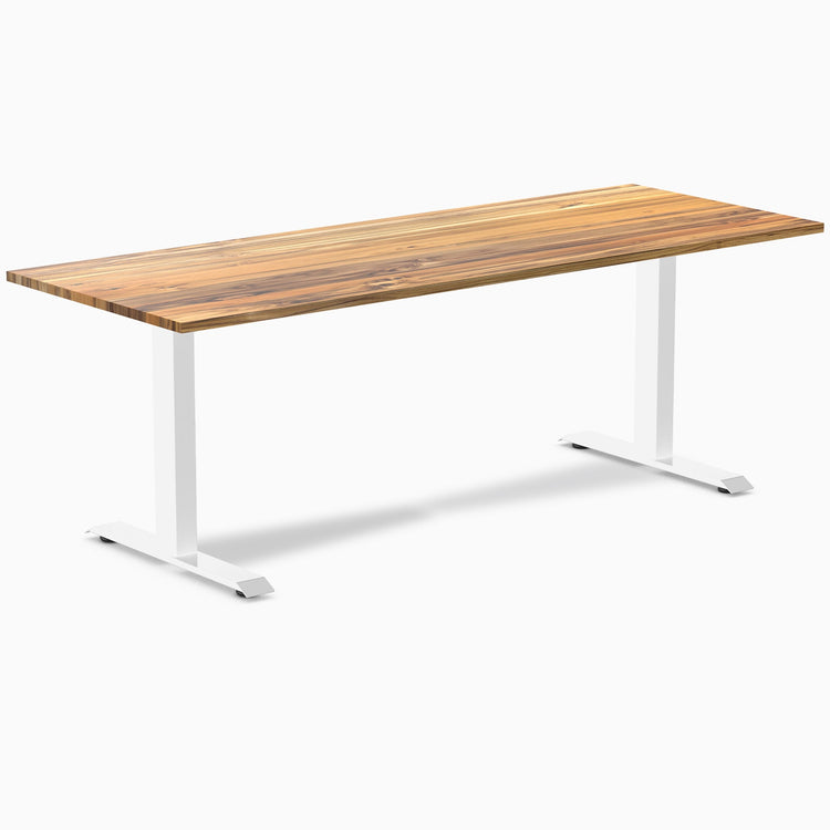 Desky zero hardwood teak fixed office desk