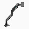 Black adjustable monitor arm