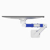 VESA compatible heavy duty blue and white arm