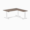 Desky Eco L-Shape Melamine Sit Stand Desk-Jarrah Legno DeskyÌâå¨