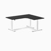 Desky L-Shape Melamine Sit Stand Desk-Black DeskyÌâå¨