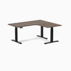 Desky L-Shape Melamine Sit Stand Desk-jarrah legno DeskyÌâå¨