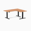 Desky L-Shape Melamine Sit Stand Desk-Prime oak DeskyÌâå¨