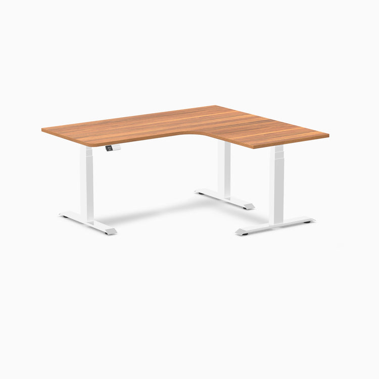 Desky L-Shape Melamine Sit Stand Desk-Prime oak DeskyÌâå¨