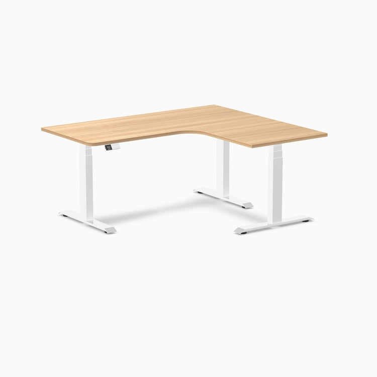 Desky L-Shape Melamine Sit Stand Desk-sublime teak DeskyÌâå¨