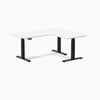 Desky L-Shape Melamine Sit Stand Desk-White Desky®