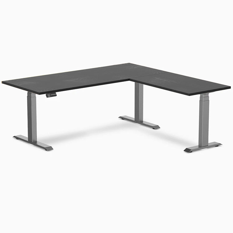 Desky Hardwood L-Shape Sit Stand Desk-DeskyÌâå¨ Australia