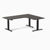 Desky L-Shape Melamine Sit Stand Desk-Burnished wood DeskyÌâå¨