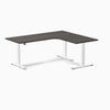 Desky L-Shape Melamine Sit Stand Desk-Burnished wood DeskyÌâå¨