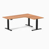 Desky L-Shape Melamine Sit Stand Desk-Prime oak DeskyÌâå¨