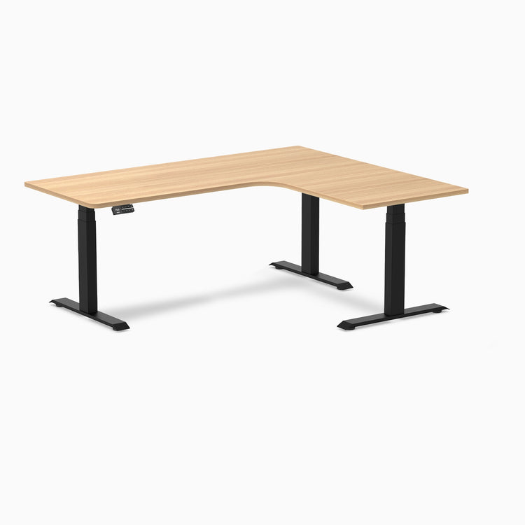 Desky L-Shape Melamine Sit Stand Desk-sublime teak DeskyÌâå¨