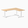 Desky L-Shape Melamine Sit Stand Desk-sublime teak DeskyÌâå¨