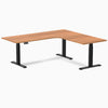 Desky L-Shape Melamine Sit Stand Desk-Prime oak DeskyÌâå¨