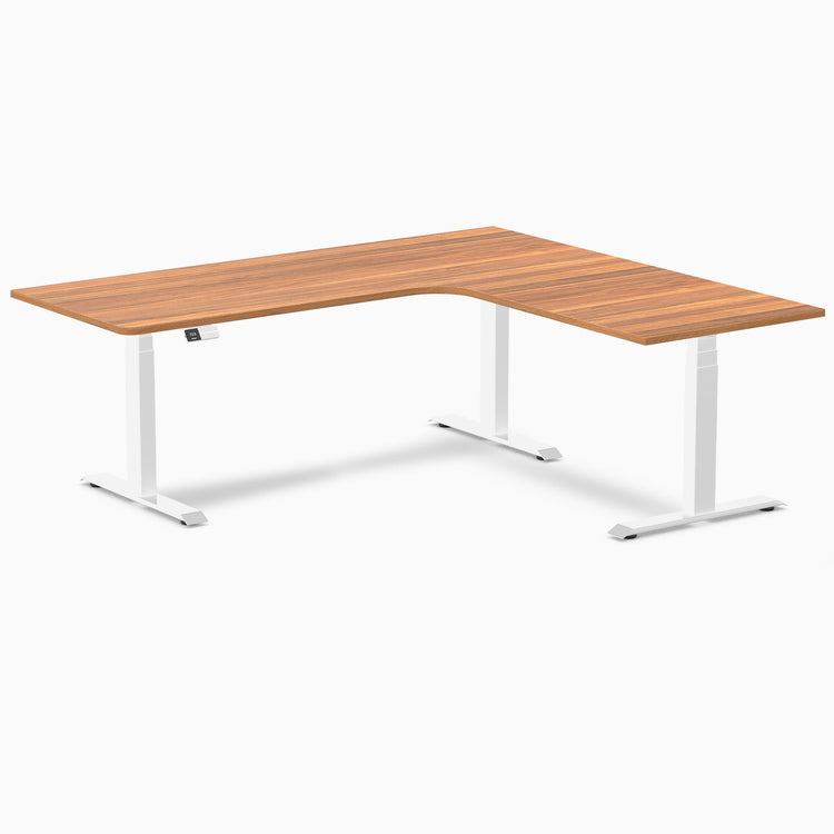Desky L-Shape Melamine Sit Stand Desk-Prime oak DeskyÌâå¨