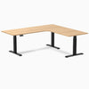 Desky L-Shape Melamine Sit Stand Desk-sublime teak Desky®