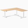 Desky L-Shape Melamine Sit Stand Desk-sublime teak DeskyÌâå¨
