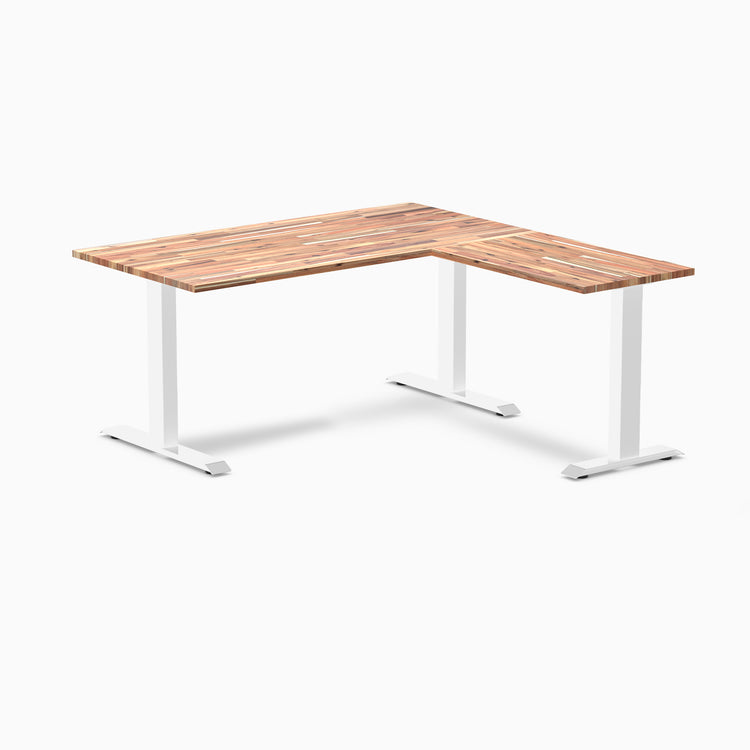 zero softwood l-shape computer desk