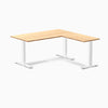 zero bamboo l-shape office desk