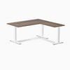 Zero melamine l-shape fixed office desk jarrah legno  - Desky