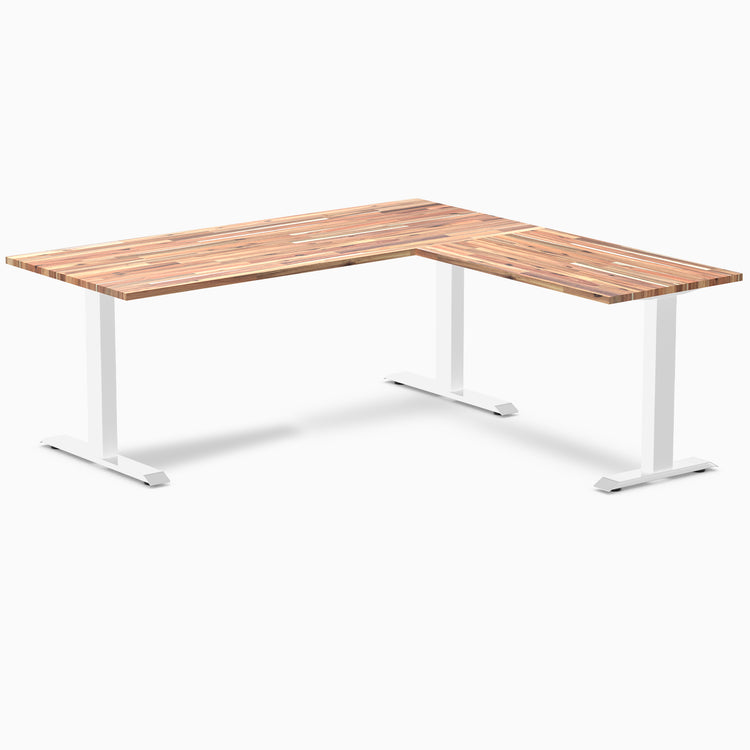 zero softwood l-shape computer desk