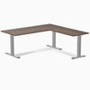 Zero melamine l-shape fixed office desk jarrah legno  - Desky