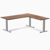 zero hardwood l-shape computer desk Harwood saman - Desky