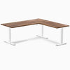 zero hardwood l-shape computer desk Harwood saman - Desky