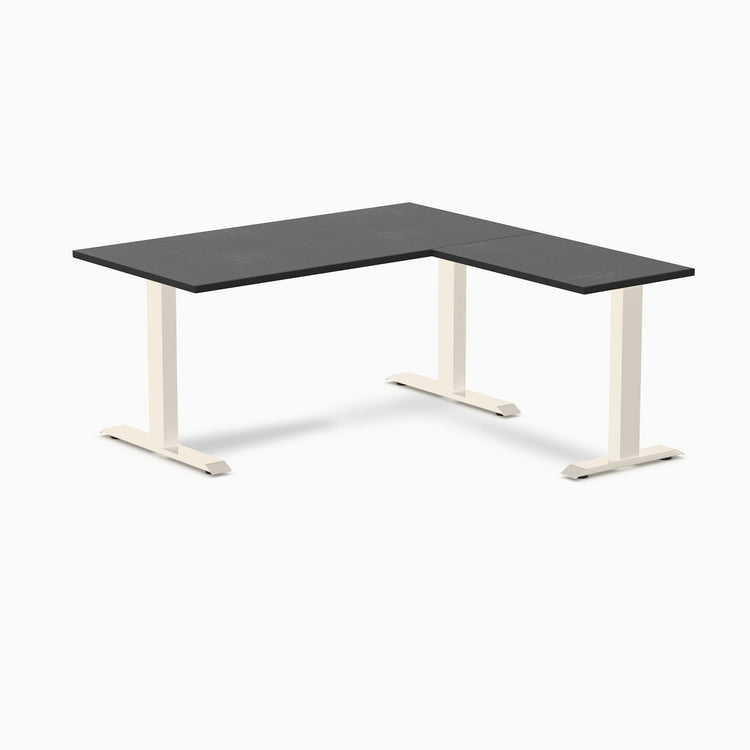 Desky Zero Hardwood L-Shape Office Desk