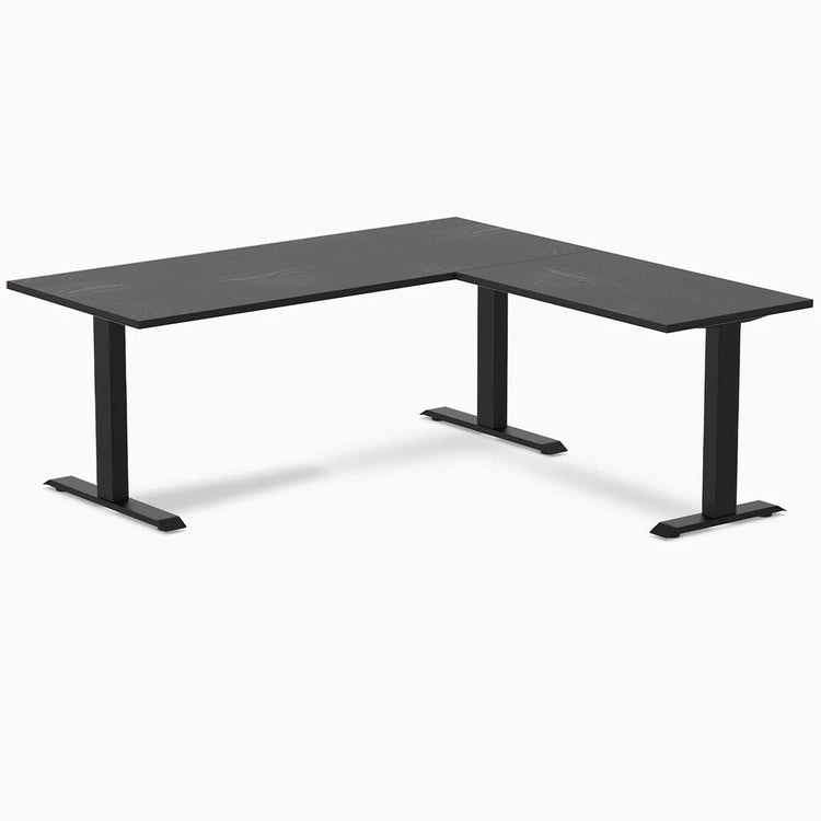 Desky Zero Hardwood L-Shape Office Desk-Desky® Australia