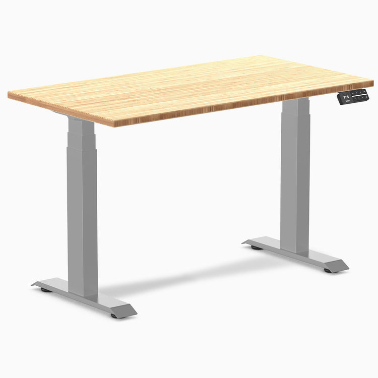 Electric dual mini bamboo standing desk bamboo - Desky