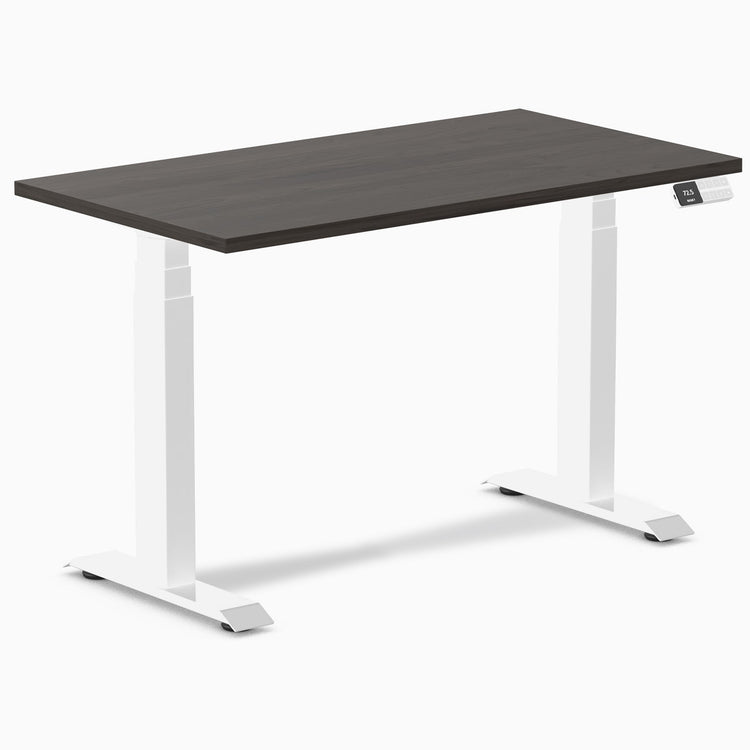 Desky Dual Mini Sit Stand Desk-burnished wood DeskyÌâå¨