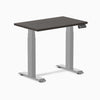 Desky Dual Mini Sit Stand Desk-Dual Desks-Desky-Burnished Wood-800x500mm-Grey-Desky® Australia