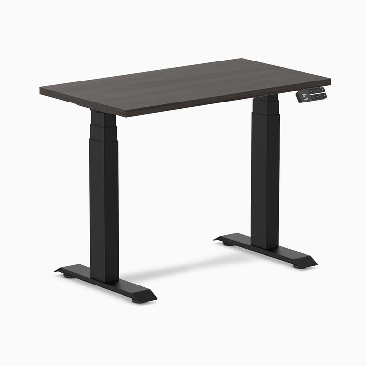 Desky Dual Mini Sit Stand Desk-burnished wood DeskyÌâå¨