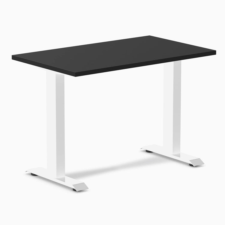 Desky fixed mini melamine desk black melamine