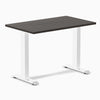 Desky fixed mini melamine desk burnished wood