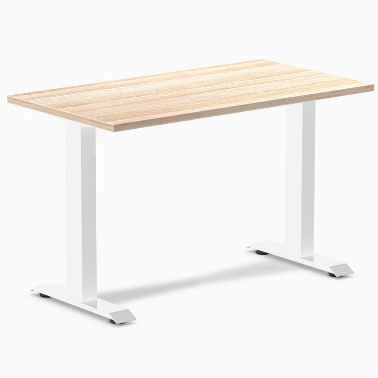 Desky fixed mini melamine desk classic oak