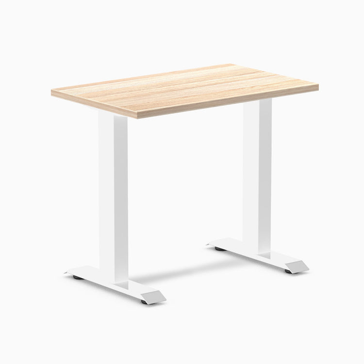 Desky fixed mini melamine desk classic oak