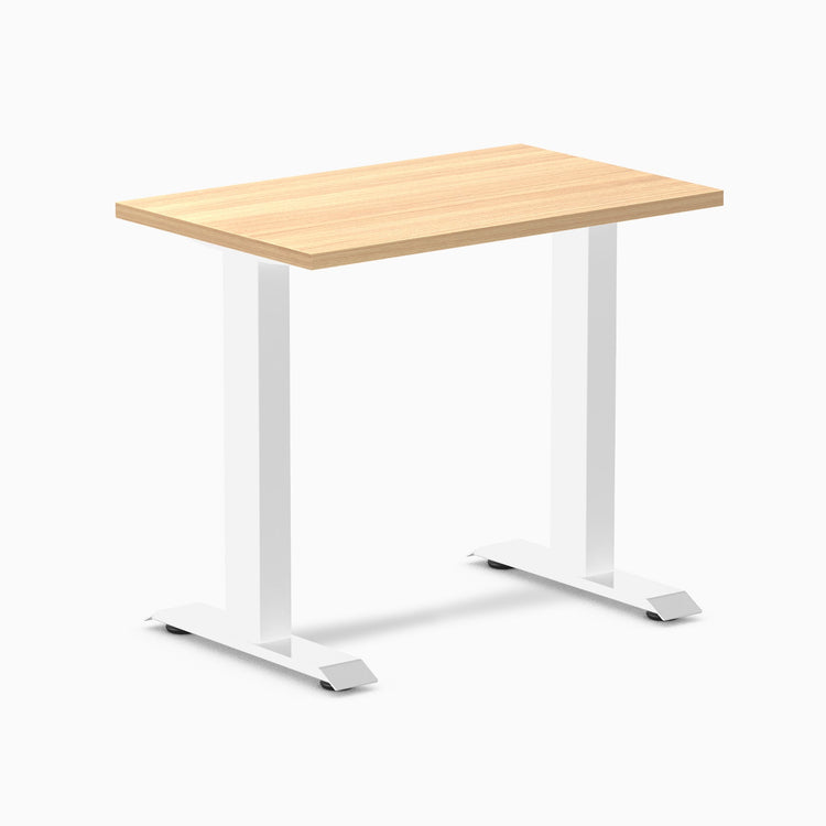 Desky fixed mini melamine desk sublime teak